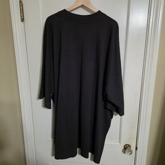 Yeezy Gap Balenciaga No Seam Logo Tee Size XXL Black