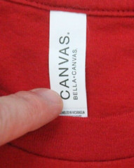 Medium Canvas Rocket Sauce Red Graphic Tee T-Shirt Top Short Sleeve Mans 1398