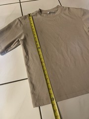 Uniqlo U Mens Size Small Crew Neck Beige T-Shirt Oversized