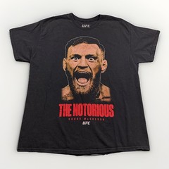 UFC Conor McGregor The Notorious Big Portrait Spellout Graphic T-Shirt