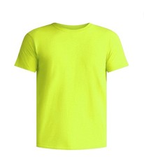 ATHLETIC WORKS Men’s XL (46-48) Cotton Active Tee Short Sleeve • Acid Yellow