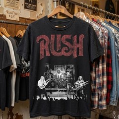 Rush Band Shirt, Vintage Rock Concert Tee, Retro Music Fan Gift, Unisex Graphic
