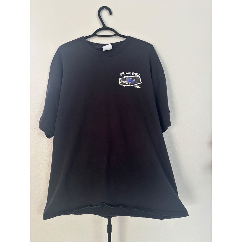 Graveyard Carz Port and Company Graphic T-Shirt Mens 2XL Black Mopar TV Show Tee