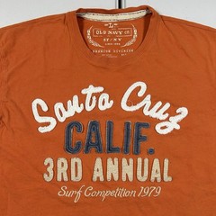 y2k Old Navy Santa Cruz Surf Shirt Size Large Abercrombie Style Preppy Casual