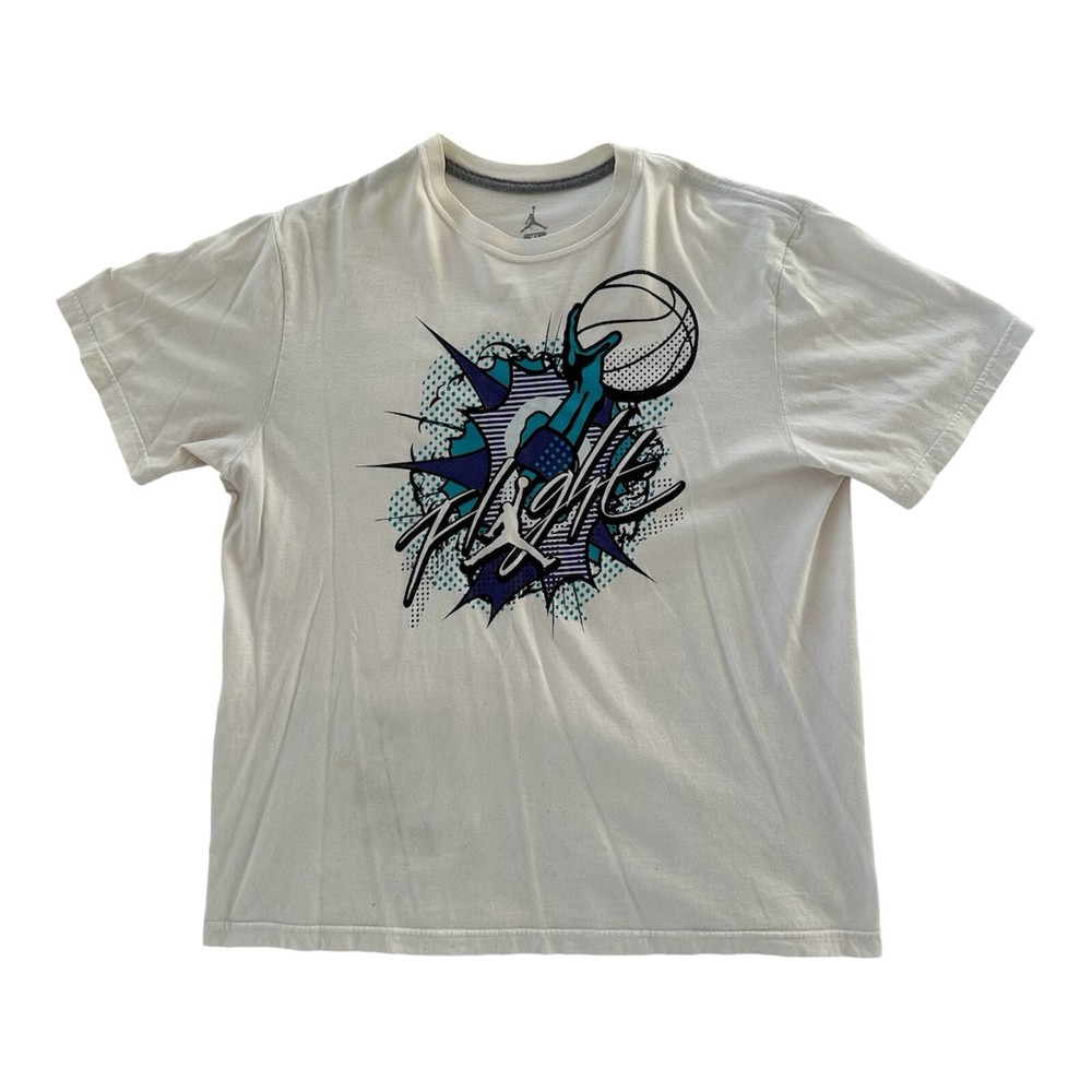 Jordan Men’s T-Shirt Flight Jumpman Short Sleeve Crew Basketball Tee, Size XL