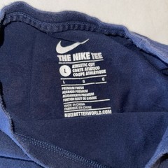 Nike US Soccer T-Shirt Navy Blue Men’s Large Athletic Cut Stars Stripes Number 1