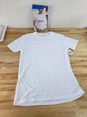 M / MEDIUM 3 PACK WHITE – 32 Degrees Cool Men’s Short Sleeve T-Shirts Crew Neck