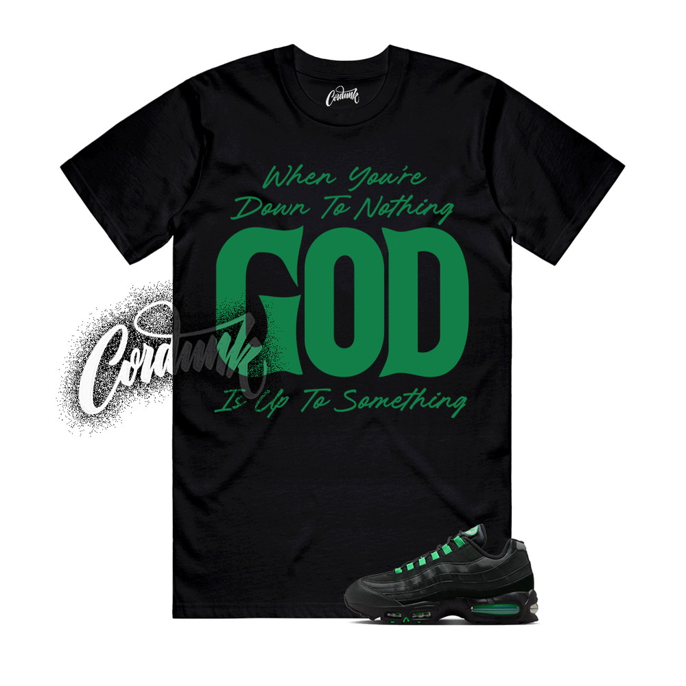 Air Max 95 Green Shock Big Bubble Black OG T Shirt Match Match UTS