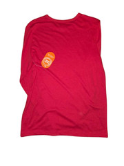 Red Sleeveless Cotton Muscle Tank Top XL