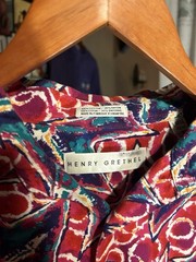 Bundle Of Henry Grethle Shirts Size L Cotton Rayón Blend Psychedelic Prints