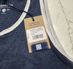 Men’s Chubbies USA Tank Top Size Small Blue White Sleeveless NWT