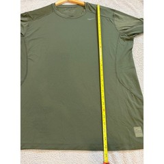 Nike Pro Combat Dri-FIT Shirt Mens XXL Olive Green Fitted Training Sportswear