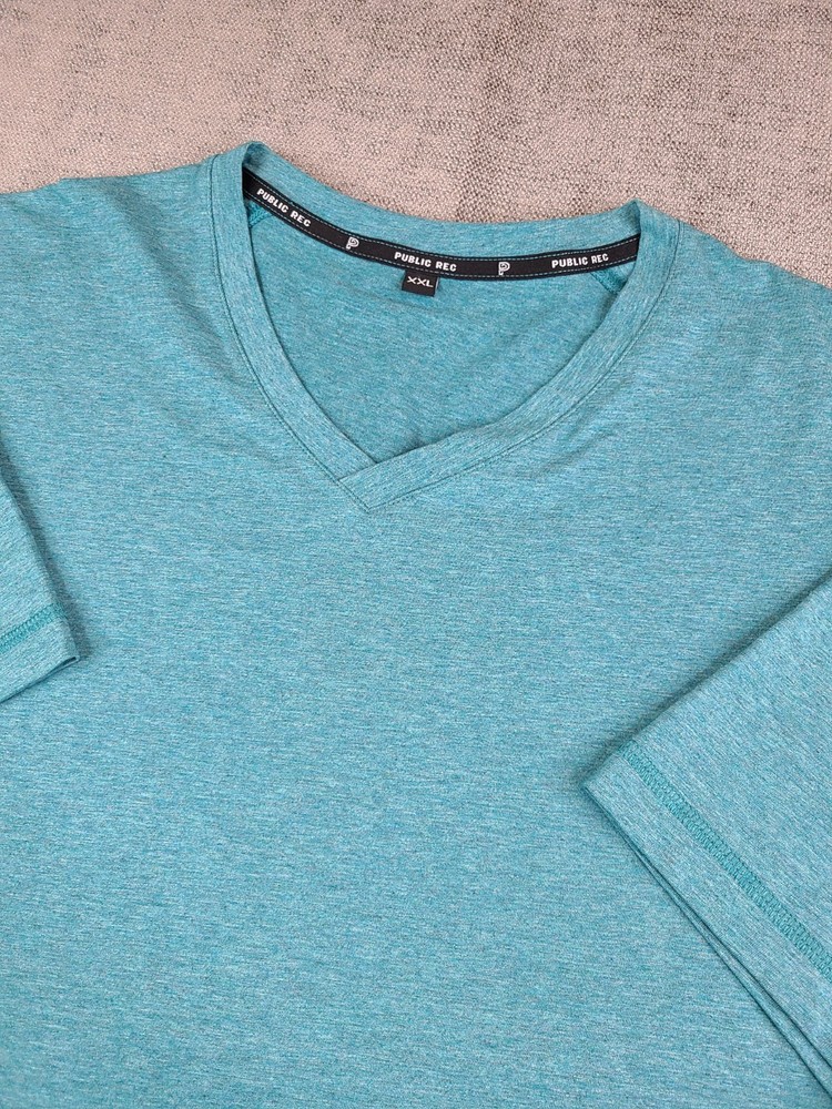 Public Rec Shirt Mens XXL Go-To V Performance Basic Athleisure Preppy Classic