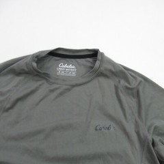 Cabelas Shirt Mens Small Long Sleeve Gray Lightweight Casual Outdoors Workout