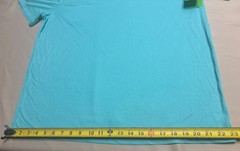 NEW Athletic Works Mens Dri-More T-Shirt Aqua Short Sleeve Size L Gym Workout