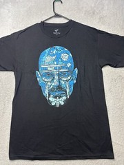 Breaking Bad Heisenberg T Shirt Men’s Medium Black Walter White TV Show Meth.