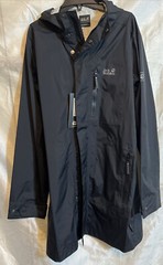 Jack Wolkskin Crosstown Raincoat Men Black size Medium