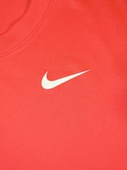 Nike The Nike Tee Men’s Dri-FIT Red Crew Neck Short Sleeve T-Shirt L Logo