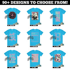 1 Somos Eternos Denim Turquoise Smokey Blue Red Stardust Stone T Shirt to Match