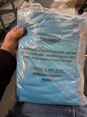 5 Pieces 4xL New Individually Wrapped Blue V-neck (excellent For Resale) Quality