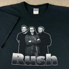 Rush Band T Shirt Mens XL Black Double Sided Graphic Rock Roll the Bones
