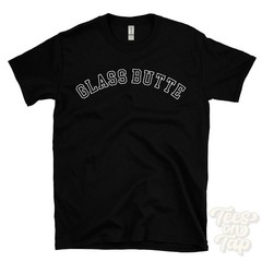 GLASS BUTTE T-SHIRT RETRO VARSITY STYLE oregon lake