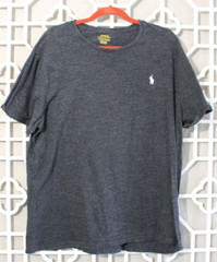 Ralph Lauren Shirt Mens XL Gray White Pony Casual Preppy Comfort Men
