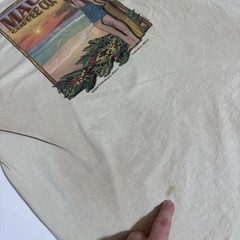 Crazy Shirts T-Shirts, Hawaiian, USA, VTG, Combed Cotton, Tan, Male, 2XL