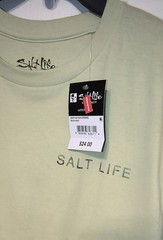 NWT Salt Life Green T-shirt. Size Medium
