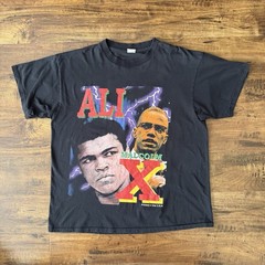 Malcolm X and Muhammad Ali Bootleg Raptee Faded Tag SZ XL