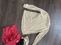 Vintage Irvine Park XLG Ribbed Mock Neck Shirt Lot | 4pc 90s