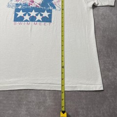 Vintage 80s Sheryl Swartz Swim Meet Shirt Mens XL Swimming Graphic Single Stitch