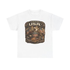 Made In The USA Patriotic Eagle American Flag 4th Of July T Shirt Tee