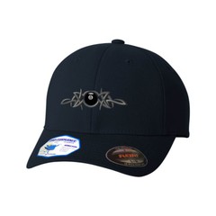 Flexfit Hats for Men & Women 8 Ball Tribal Pool Embroidery Dad Hat Baseball Cap