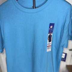 🔥 Champion Men Short Sleeve Cotton Jersey New Crewneck T-shirt Size.M T425