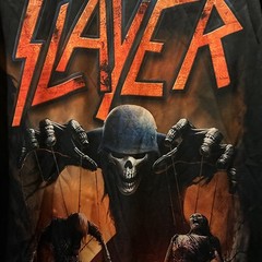 NWOT SLAYER Unholy Army T Shirt Size L This Not T Shirt Material. Satiny Soft.