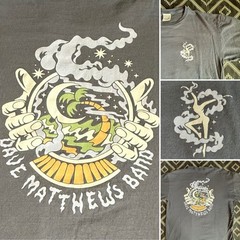 DAVE MATTHEWS BAND Crystal Ball Licensed Jam Band T-Shirt. LARGE Preowned NV