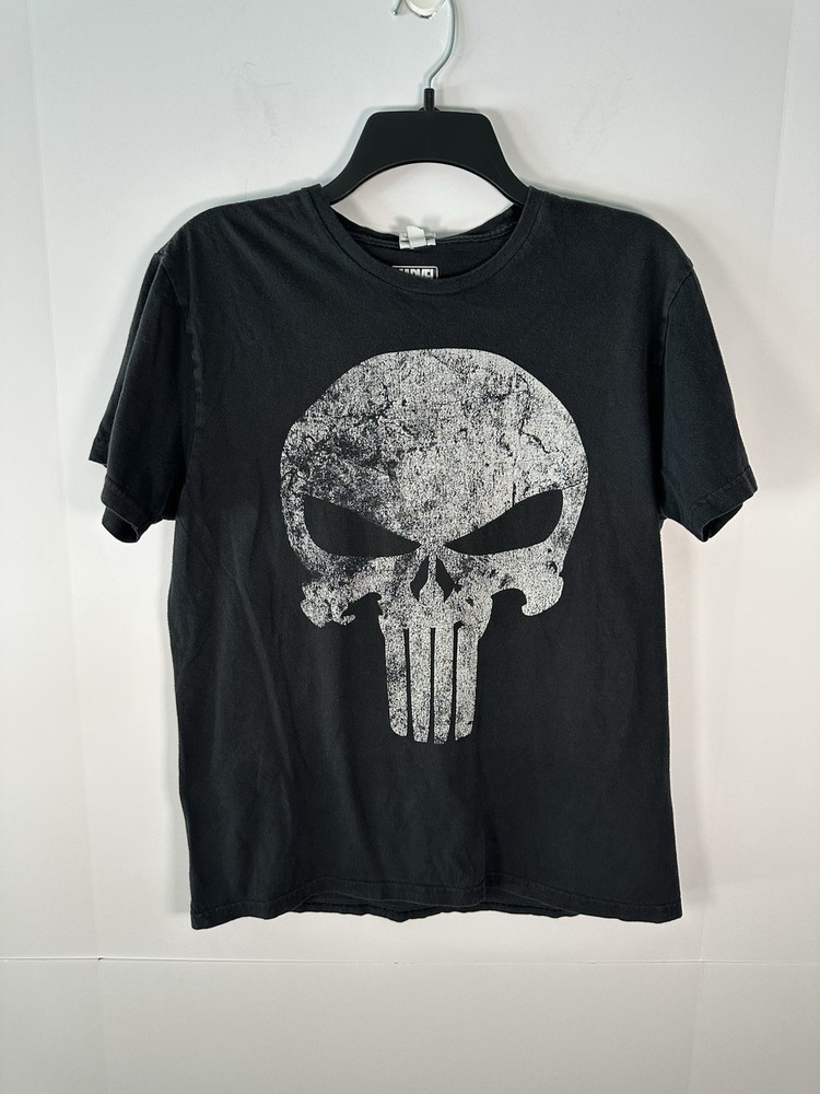 The Punisher Shirt Mens Sz M Black Skull Mad Engine Marvel Comics Graphic T