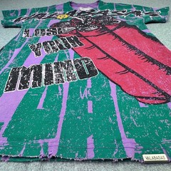 RARE Valabasas Vintage Tee Boom Lose Your Mind All Over Graphic Tee Size XS