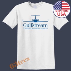 Gulfstream Jet Plane Aircraft Men’s White T-Shirt Size S M L XL