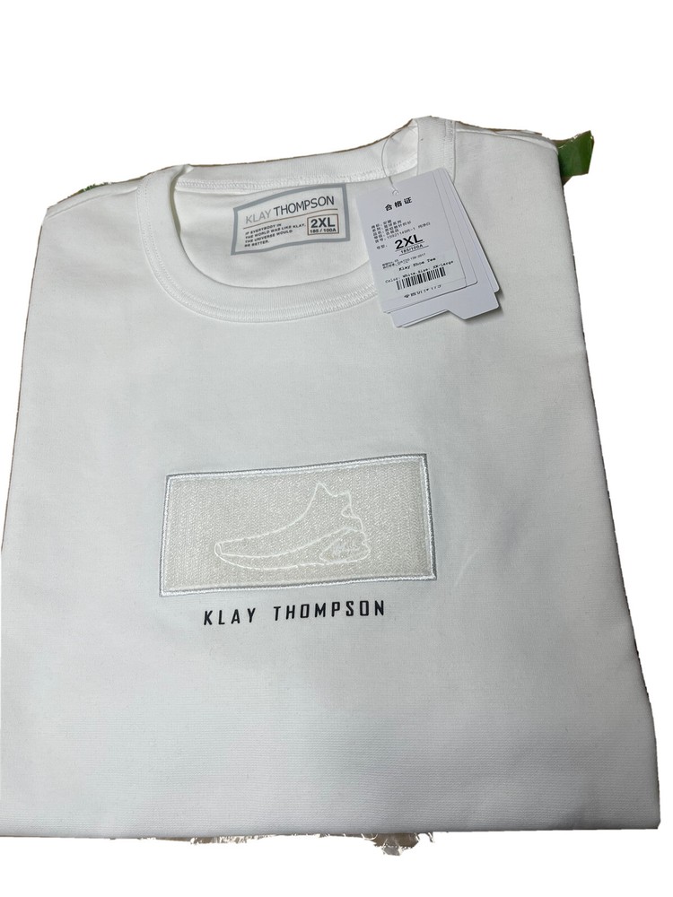 ANTA KLay Thompson T-Shirt Very Limited Sz XXL White Golden State Warriors