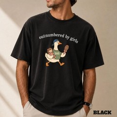 Outnumbered by Girls, Girl Dad Shirt Funny Father of Daughter T-Shirt