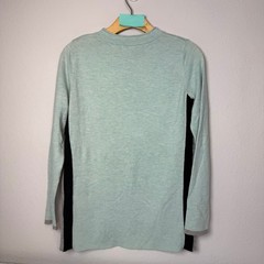 Smartwool Sz S Mint Shadow Pine Pocket Wool Blend Sweater Flaw Base Layer