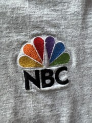 Vintage NBC Embroidered Logo Mens Size Large T Shirt