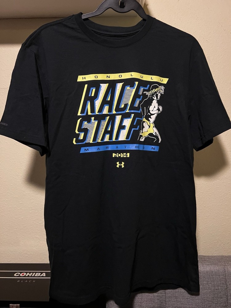 Honolulu Marathon 2014 Race Staff t-shirt on Under Armor label Size Medium