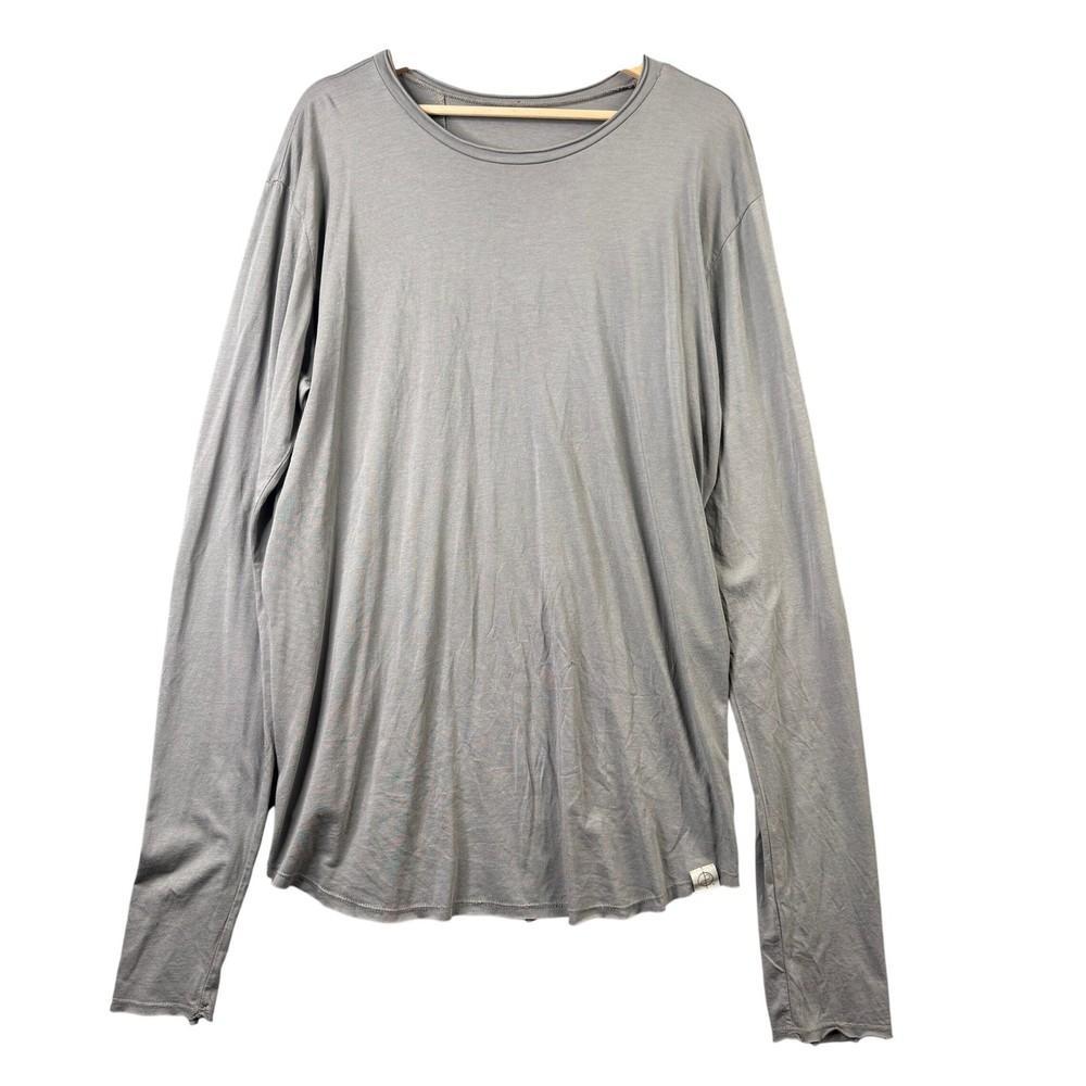 One Golden Thread Gray Long Sleeve T-Shirt Size XL Unisex Tencel Supima Cotton