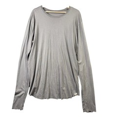 One Golden Thread Gray Long Sleeve T-Shirt Size XL Unisex Tencel Supima Cotton