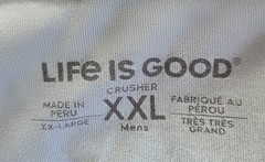 LIFE IS GOOD Men’s Blue Crusher T-Shirt Every Season Is Golf Season Size XXL