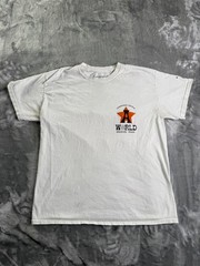 Travis Scott Astroworld Festival 2018 T-Shirt Houston Texas White Cotton M Used