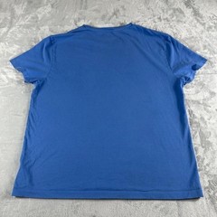 Polo Ralph Lauren Spellout T shirt Mens Large Blue Preppy Athleisure